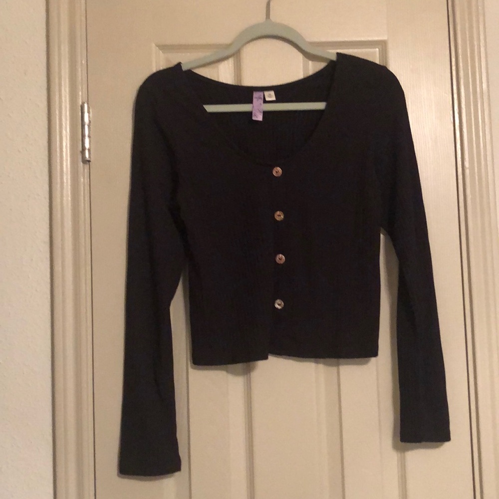 Black long sleeve with buttons